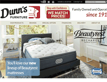 Tablet Screenshot of dunnsfurniture.com